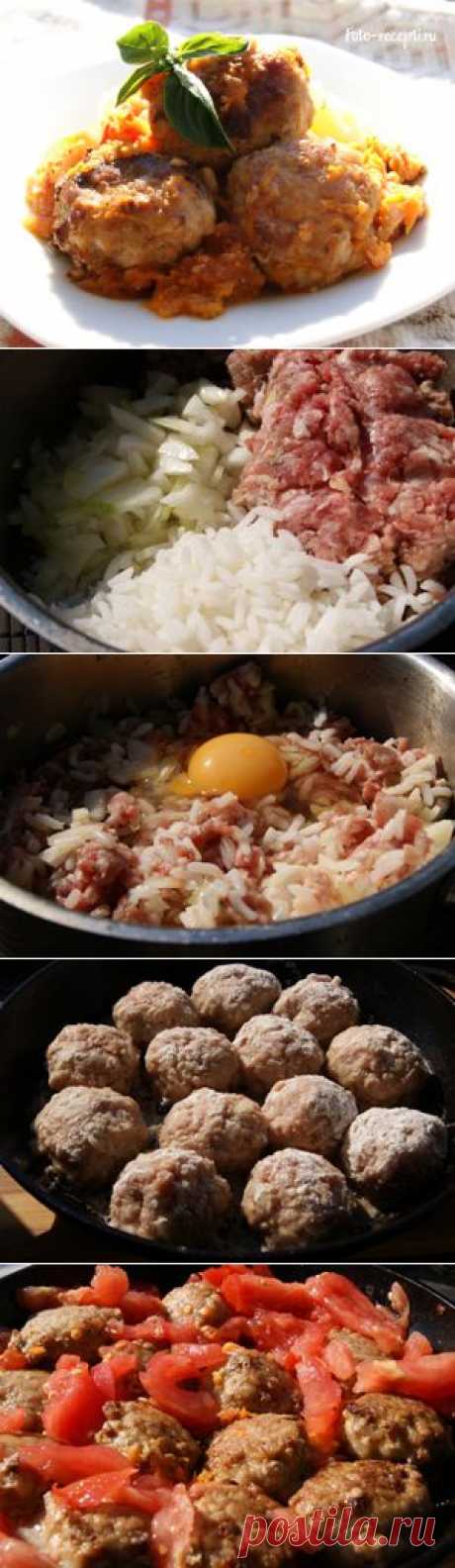 Ежики из фарша с рисом тушеные с подливкой - Рецепты с фото пошагового приготовления на Фото-Рецепты. ру