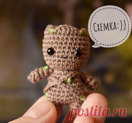Малыш Грут крючком. Амигуруми схемы и описания. Автор: Crochet Paladin | IRINELY.ART