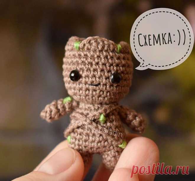Малыш Грут крючком. Амигуруми схемы и описания. Автор: Crochet Paladin | IRINELY.ART