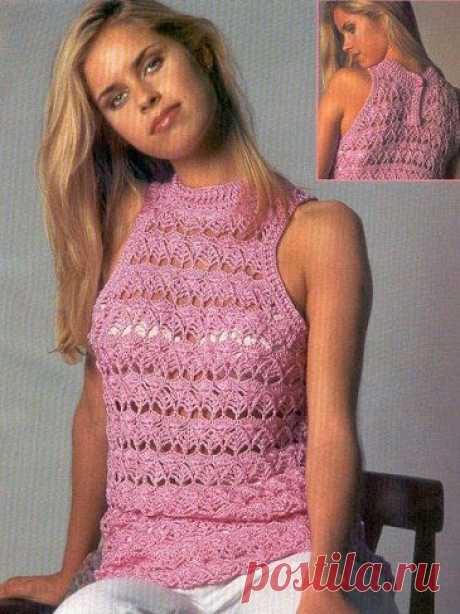 Топ с американской проймой крючком.