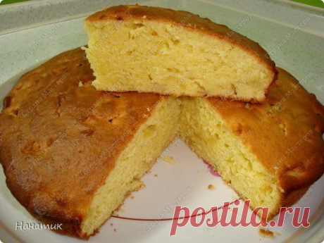 Манник на сметане с яблоками (еще один рецепт) | Страна Мастеров