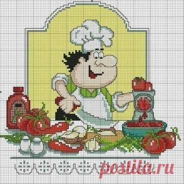 Схемы вышивки для кухни Схемы вышивки для кухниЭти забавные повара сделают ваши дни приятнее одним своим видом.