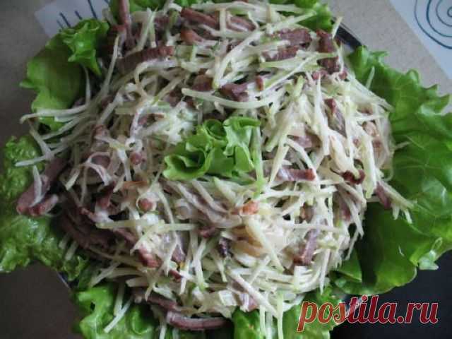 Редька с мясом