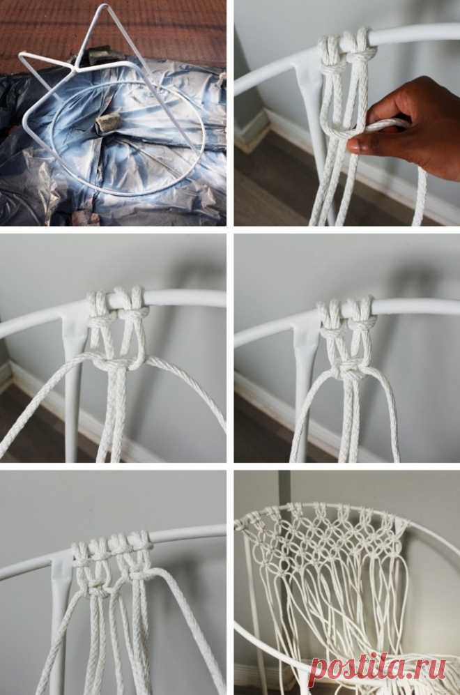 macramé-tuto-chaise-blanche-ronde-étapes-diy-projet-macramé
