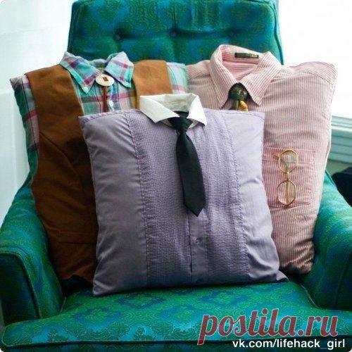 Вот такая красота получится из старых и не нужных вам рубашек)