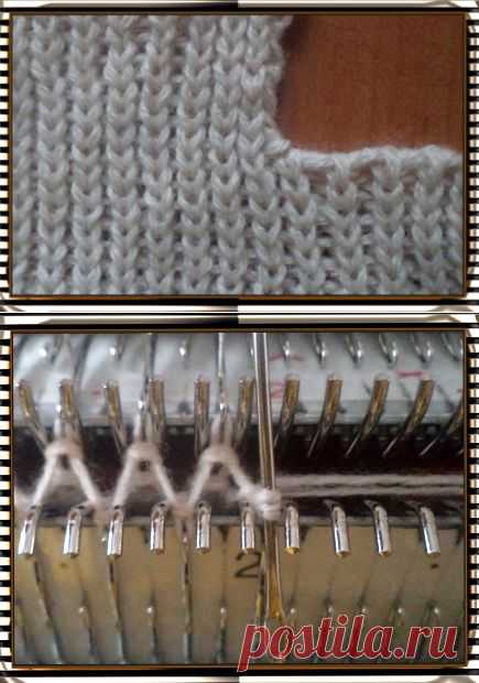 Убавление группы петель. » Школа машинного вязания