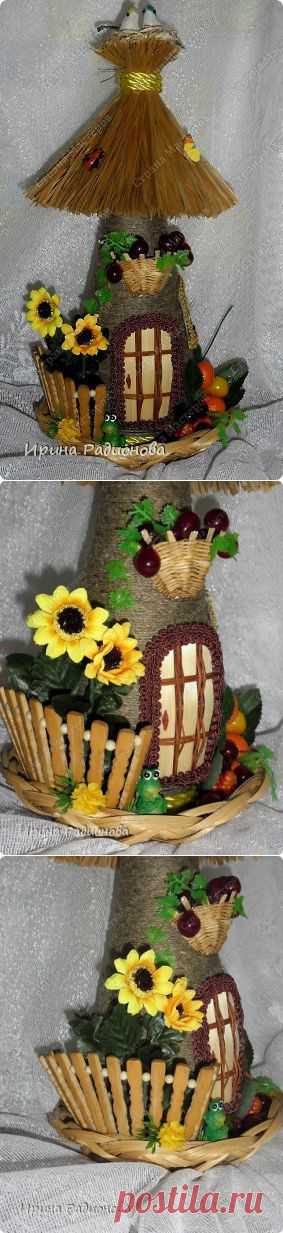 домик из бутылки