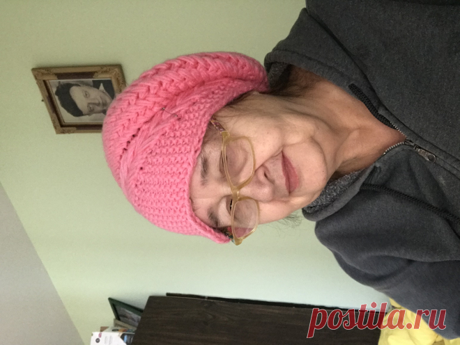 Берет поперечного вязания