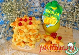 Лимонно-творожные вафли – кулинарный рецепт