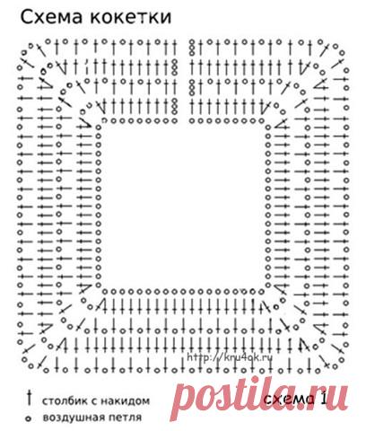 Красивое детское платье крючком. Схемы