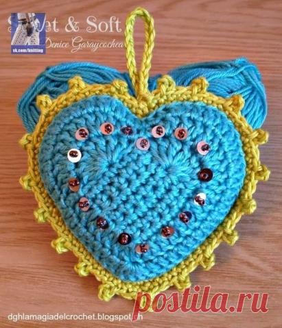 Сердце !!! / Вязание крючком / Вязание крючком для начинающих