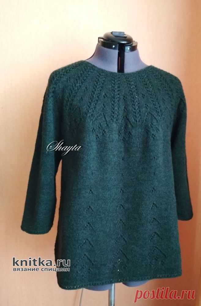ДЖЕМПЕР ТИМИЯ С КРУГЛОЙ КОКЕТКОЙ ОТ ОКСАНЫ УСМАНОВОЙ (SHAYTA)