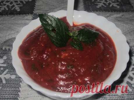 Острая приправа к мясу: Соус из слив,смородины,вишни
