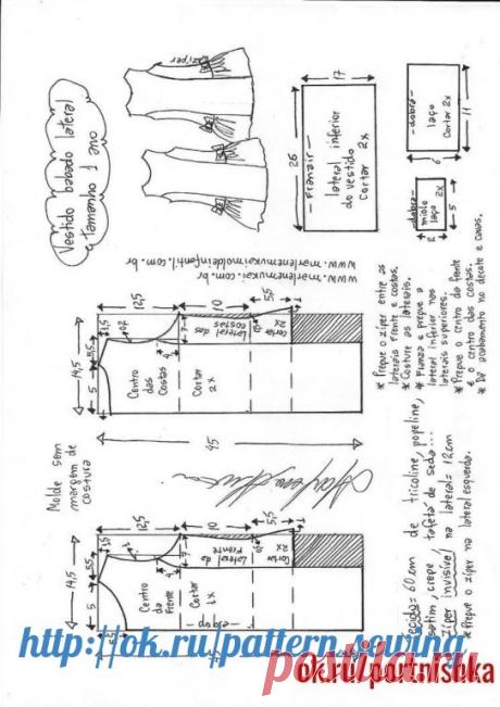 Выкройка летнего детского платья на возраст от 1 года до 16 лет
#детские_выкройки #кройкаишитье #шитье #моделирование_одежды