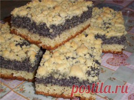 Быстрый кухен с крошкой : Выпечка сладкая