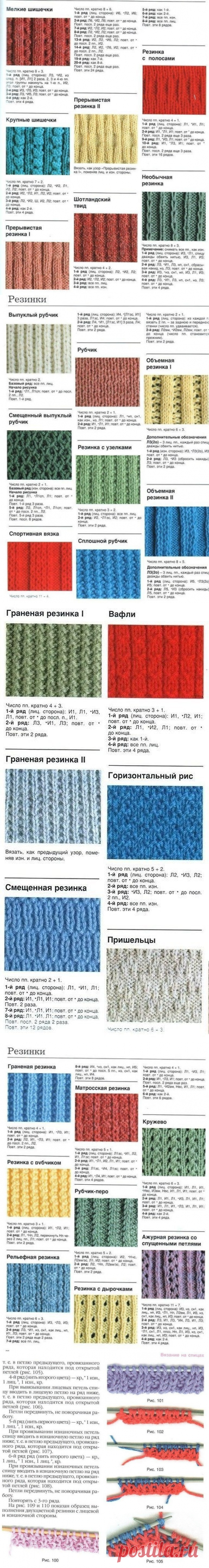 Виды резинок спицами