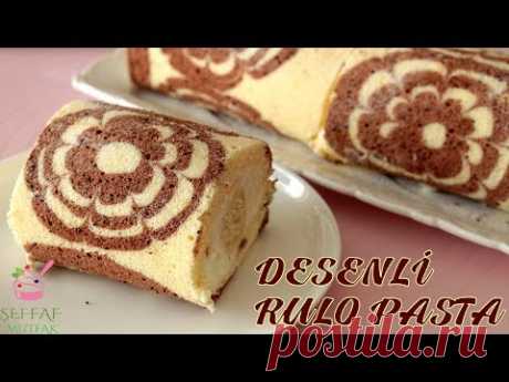 Рулет с кремом и бананом