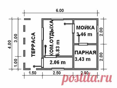 Баня из бруса «Тюмень» заказать под ключ в компании СК Велес