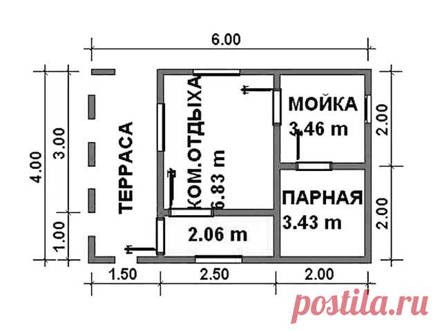 Баня из бруса «Тюмень» заказать под ключ в компании СК Велес