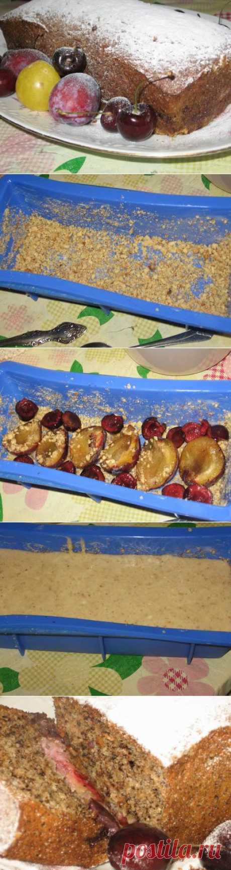 Мои любимые рецепты: Ореховый кекс со сливами