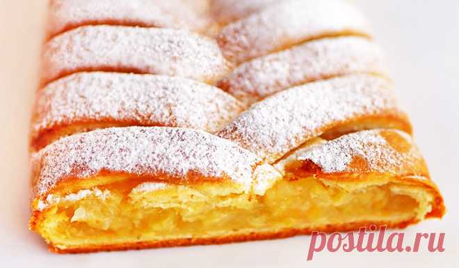 Лимонный пирог с яблоками
