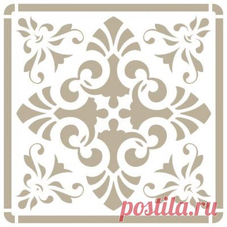 Stencil Mini Décoration Fond 076 Iberia carrelage 10 Stencil Taille : 12 x 12 cm Design Taille : 9,5 x 9,5 cm: Amazon.fr: Cuisine & Maison