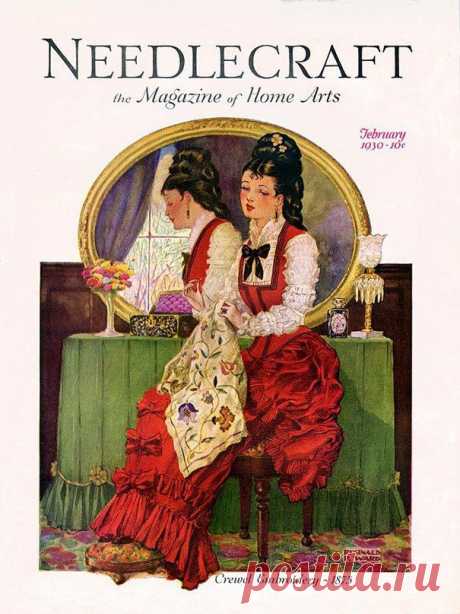 Обложки журнала &quot;Рукоделие&quot; (Needlecraft) 1930-х годов.