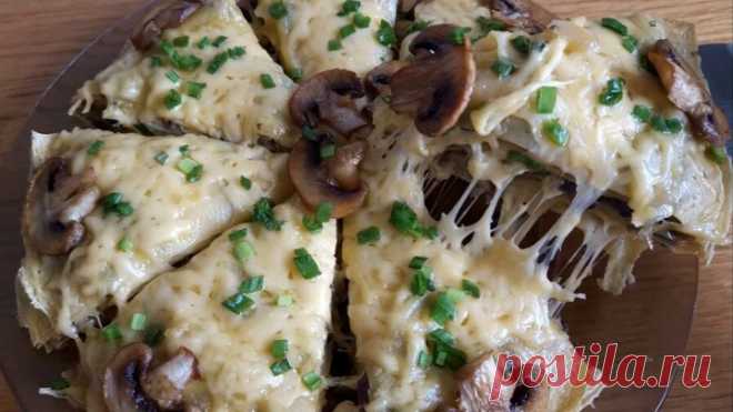 Закусочный Блинный Торт с Грибами! Вкусный и Нежный РЕЦЕПТ!