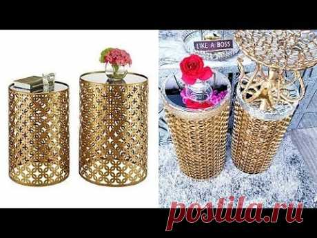 HOW TO USE CAR TIRE RUBBERS TO MAKE SIDE TABLES FOR LESS - QUICK AND EASY GIFT IDEAS!