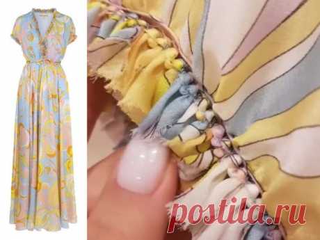 Декор-рюш из лоскутков EMILIO PUCCI. МК