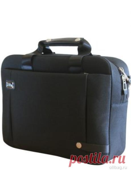Сумка мужская 4418 через плечо черная формат А4 в интернет-магазине Ollbag.ru