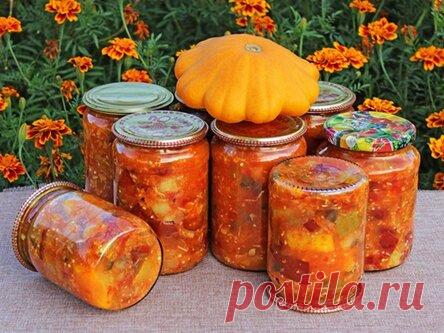 Соте из патиссонов на зиму