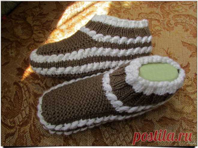 Следки (терлички) с болгарского сайта (спицы) РАЗМЕР: 36 - 37.