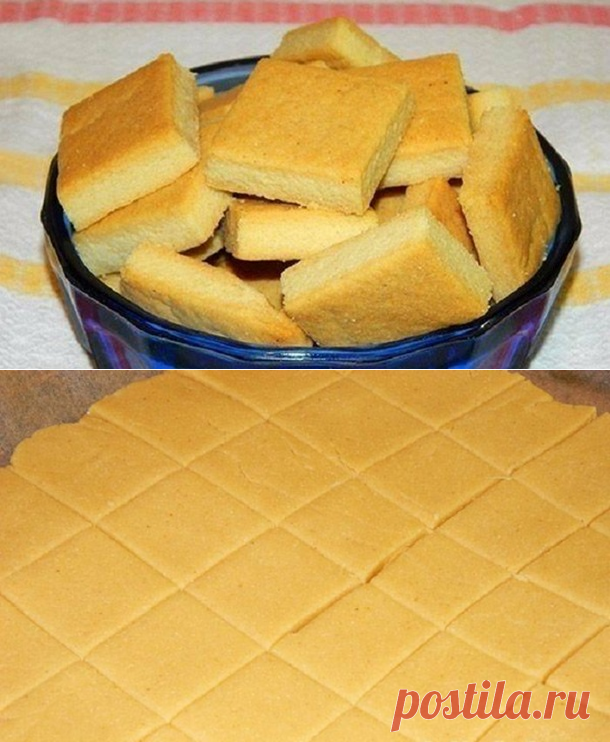 Такое легкое печенье… 4 ингредиента, а результат — замечательный! - У нас так