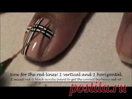 Burberry Nails Видео / Уход за собой / ногти / Pinme.ru / Pinme