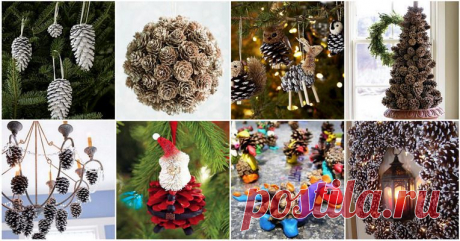 Что можно сделать из шишек: декор интерьера и поделки из еловых и сосновых шишек своими руками | Дары природы | DecorWind.ru