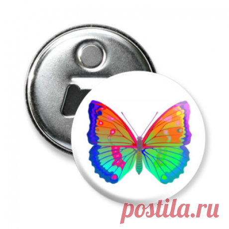 Магнит-открывашка Магнит-открывашка 58 мм - Бабочки тропиков.