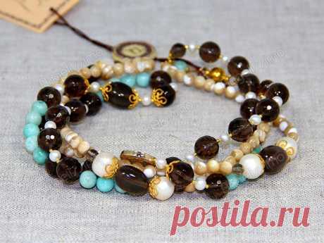 Бусы из амазонита и других натуральных камней от BRimar