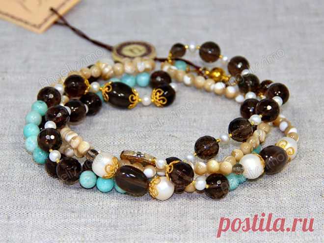 Бусы из амазонита и других натуральных камней от BRimar