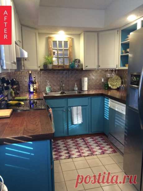 Before &amp; After: A Townhouse Kitchen Brightens Up | Apartment Therapy