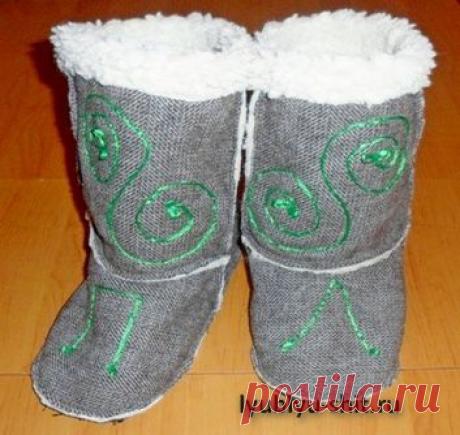 Комнатные угги | ЛЮБЛЮ ШИТЬ