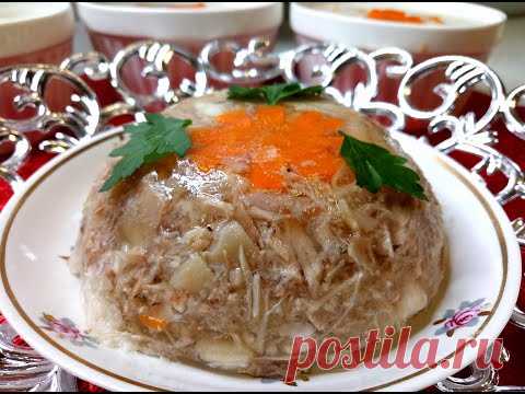 ХОЛОДЕЦ из свиной Рульки/Ножки/  Вкусный Рецепт Моей Свекрови -  Готовим с Милой.