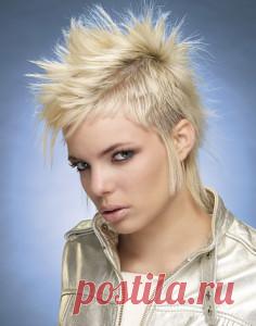 Укладка Ирокез на короткие волосы | Стрижки и Прически