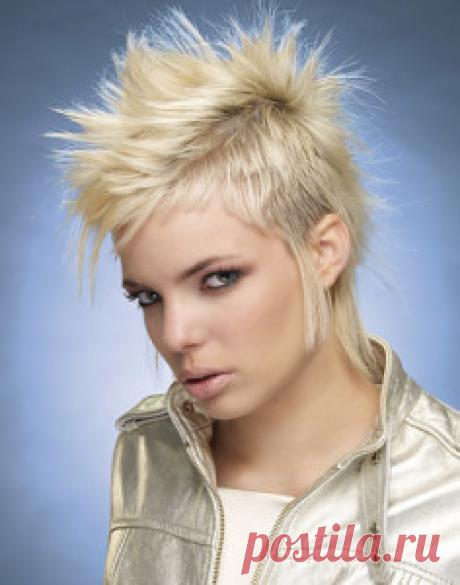 Укладка Ирокез на короткие волосы | Стрижки и Прически