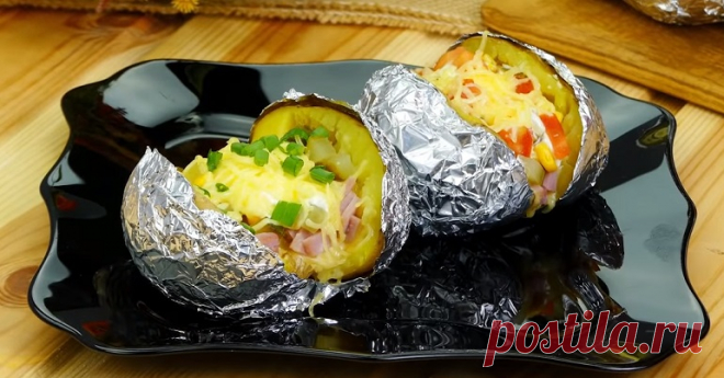 ღПеченый картофель с начинкой