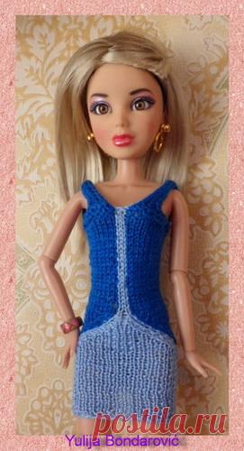 Sticka till Barbie - вяжем спицами - Kimberly Club. Одежда для кукол.