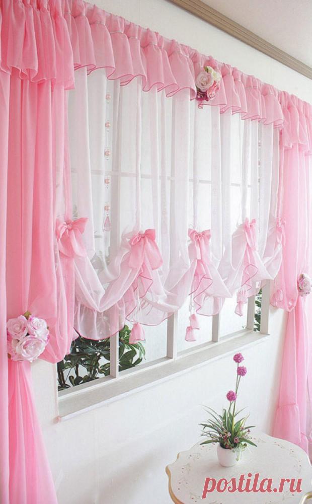 Красивые шторы на кухню (фото). Модели красивых штор