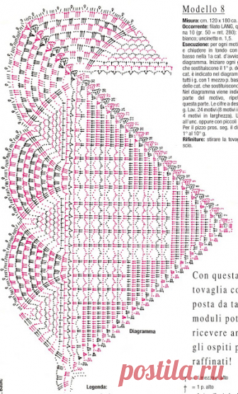 Patterns and motifs: Crocheted motif no. 652