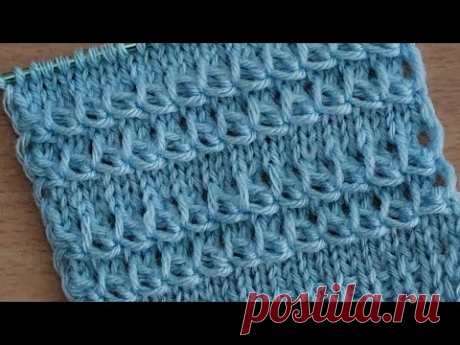 Объёмный узор спицами для детской кофточки, свитера.