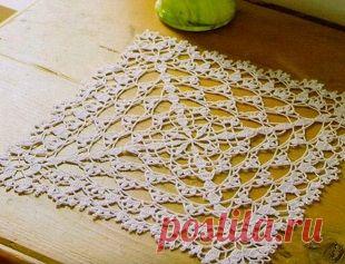 Красивая салфетка крючком